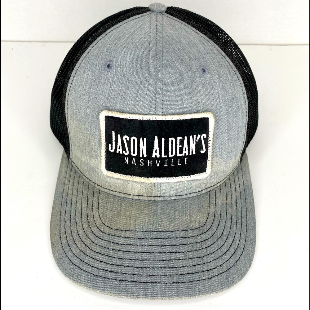 Jason Aldean’s Nashville Trucker SnapBack Hat Patch Front by Richardson OSFM
